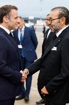 King of Morocco Receives French President Macron - Rabat