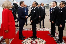 King of Morocco Receives French President Macron - Rabat