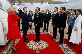 King of Morocco Receives French President Macron - Rabat