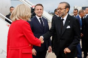 King of Morocco Receives French President Macron - Rabat