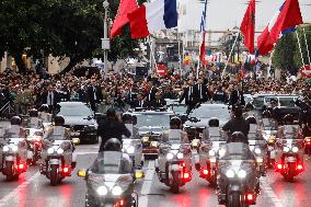 King of Morocco Receives French President Macron - Rabat