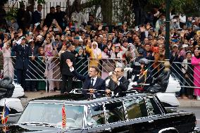 King of Morocco Receives French President Macron - Rabat