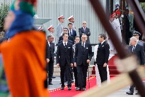 King of Morocco Receives French President Macron - Rabat