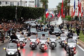 King of Morocco Receives French President Macron - Rabat