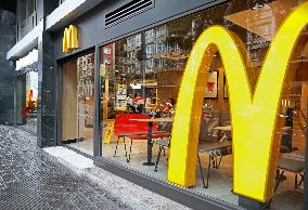 Several McDonalds branches in Barcelona