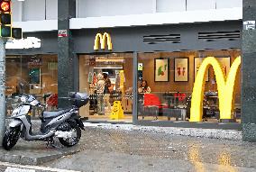 Several McDonalds branches in Barcelona