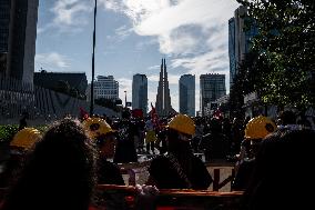 Demonstration In Naples Of Unemployed And Workers Against Ddl 1660.