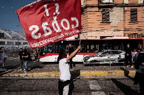 Demonstration In Naples Of Unemployed And Workers Against Ddl 1660.