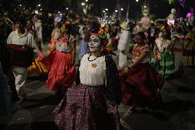 Day Of The Dead Mega Parade Of Catrinas