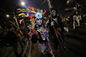 Day Of The Dead Mega Parade Of Catrinas