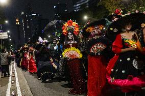 Day Of The Dead Mega Parade Of Catrinas