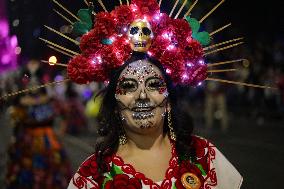 Day Of The Dead Mega Parade Of Catrinas