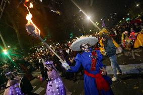 Day Of The Dead Mega Parade Of Catrinas