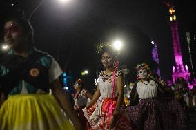 Day Of The Dead Mega Parade Of Catrinas