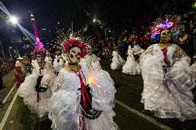 Day Of The Dead Mega Parade Of Catrinas