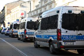 Protest Against The Suspension Of Asylum Law In Krakow