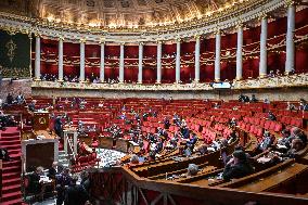 Discussion of the Social Security Financing Bill for 2025 at the National Assembly in Paris FA