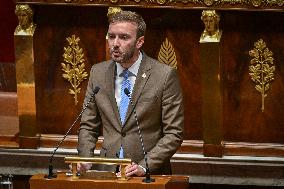 Discussion of the Social Security Financing Bill for 2025 at the National Assembly in Paris FA