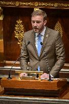 Discussion of the Social Security Financing Bill for 2025 at the National Assembly in Paris FA