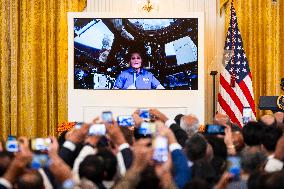 President Biden delivers remarks at a Diwali celebration in the East Room