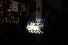 An Aerial Bomb At The Derzhprom Building In The Center Of Kharkiv