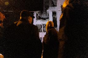 An Aerial Bomb At The Derzhprom Building In The Center Of Kharkiv