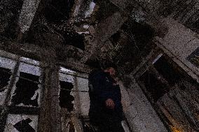 An Aerial Bomb At The Derzhprom Building In The Center Of Kharkiv