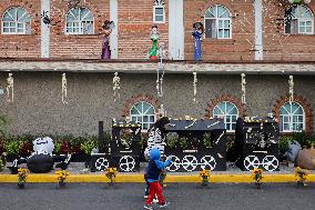 Residents Of Tláhuac Decorate Their Houses On The Eve Of The Day Of The Dead In Mexico City