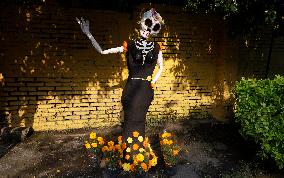 Residents Of Tláhuac Decorate Their Houses On The Eve Of The Day Of The Dead In Mexico City