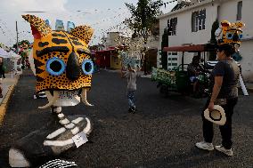 Residents Of Tláhuac Decorate Their Houses On The Eve Of The Day Of The Dead In Mexico City