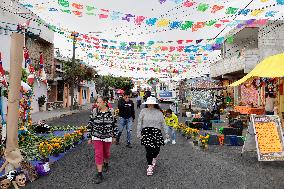 Residents Of Tláhuac Decorate Their Houses On The Eve Of The Day Of The Dead In Mexico City