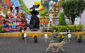 Residents Of Tláhuac Decorate Their Houses On The Eve Of The Day Of The Dead In Mexico City