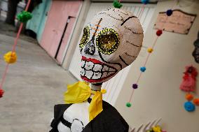 Residents Of Tláhuac Decorate Their Houses On The Eve Of The Day Of The Dead In Mexico City