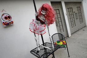 Residents Of Tláhuac Decorate Their Houses On The Eve Of The Day Of The Dead In Mexico City