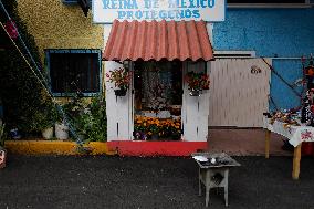 Residents Of Tláhuac Decorate Their Houses On The Eve Of The Day Of The Dead In Mexico City