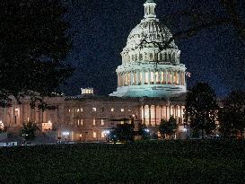 US Capitol Police Conduct Emergency Drills With Military And Police Helicopters On October 28, 2024.