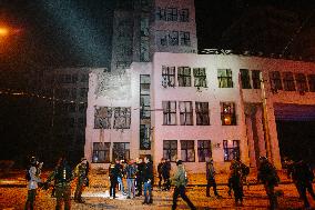 The Strike On The Building Of Derzhprom