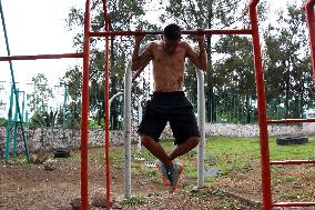 Training Of A Young Boxer