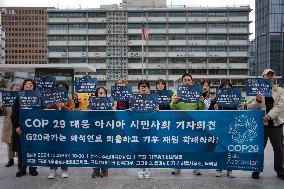 Asia Civil Society Press Conference In Response To COP29