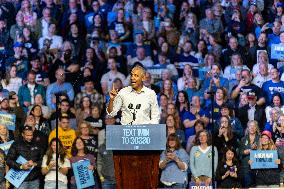 Former President Barack Obama Rallies For Harris-Walz In Philadelphia