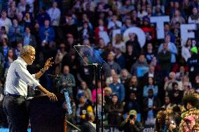 Former President Barack Obama Rallies For Harris-Walz In Philadelphia