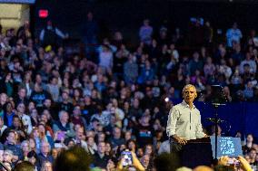 Former President Barack Obama Rallies For Harris-Walz In Philadelphia