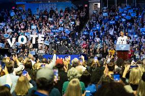 Former President Barack Obama Rallies For Harris-Walz In Philadelphia