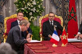 France And Morocco Sign Deals Worth Over 10 Billion Euros - Rabat