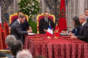 France And Morocco Sign Deals Worth Over 10 Billion Euros - Rabat