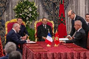 France And Morocco Sign Deals Worth Over 10 Billion Euros - Rabat