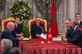 France And Morocco Sign Deals Worth Over 10 Billion Euros - Rabat