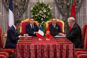 France And Morocco Sign Deals Worth Over 10 Billion Euros - Rabat