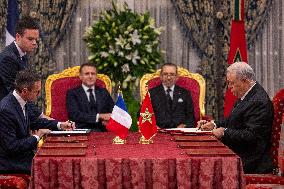 France And Morocco Sign Deals Worth Over 10 Billion Euros - Rabat