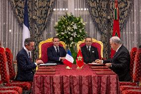 France And Morocco Sign Deals Worth Over 10 Billion Euros - Rabat